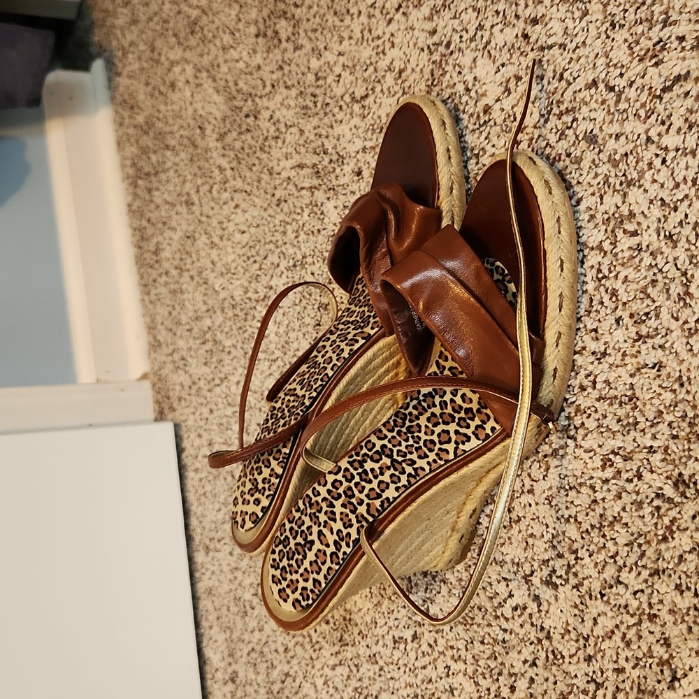 Franco Sarto leather wedge sandal